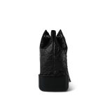 Black Aged Calfskin Quilted Gabrielle Backpack Small MHW - Image 3