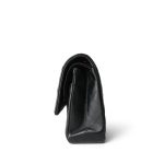 Black Lambskin Quilted Classic Flap Medium GHW - Image 5
