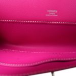 Kelly Cut Clutch Rose Tyrien Epsom Palladium Plated Q Square Stamp - Image 15
