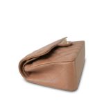 23B Dark Beige Caviar Quilted Classic Flap Small Light Gold Hardware - Image 9