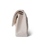 21S White Caviar Quilted Classic Flap Small LGHW - Image 3