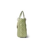 Glossy Green Lady Dior Patent Cannage Small - Image 5