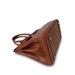 Birkin 30 Noisette Box Calfskin Gold Plated E Square Stamp - Image 19