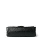 Black Crumpled Calfskin Quilted Reissue 2.55 Aged Gold Hardware 225 - Image 7