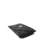 Black Caviar Quilted Classic Card Holder GHW - Image 6