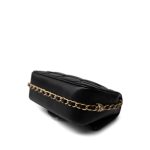 23B Black Lambskin Quilted Mini Square Chain Around Flap Aged Gold Hardware - Image 7