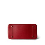 Birkin 30 Rouge Vif Ardennes Gold Plated [D] Stamp - Image 9