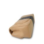 Beige/Black Bi-Color Lambskin Quilted Mini Rectangular Flap Light Gold Hardware - Image 11