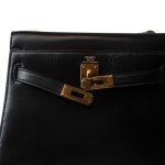 Mini Kelly Sellier Black Box Calfskin Gold Plated (Q) Stamp - Image 22
