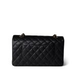 Black Caviar Quilted Classic Flap Medium Gold Hardware - Image 2