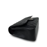 Black Jumbo Caviar Quilted Classic Flap SHW - Image 7