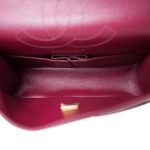 Burgundy Crumpled Calfskin Quilted Reissue 2.55 Aged Gold Hardware 225 - Image 11