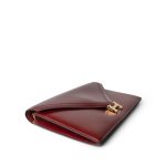Lydie Rouge H Box Calfskin Gold Plated S Circle Stamp - Image 5