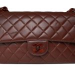 Vintage Brown Lambskin Quilted Single Flap Medium Tortoiseshell Hardware - Image 10