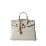 Birkin 25 Beton Togo Rose Gold Plated D Stamp - Image 4