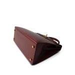 Kelly 28 Rouge Box Calfskin Gold Plated V Stamp - Image 7