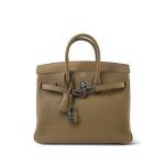Birkin 25 Beige Marfa Veau Togo Palladium Plated W Stamp - Image 17