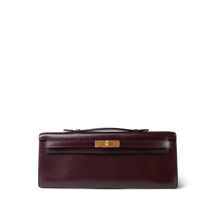 Kelly Cut Clutch Plum Box Gold Plated L Square Stamp