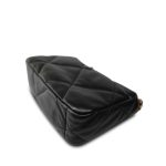 Black Lambskin Quilted 19 Flap Small Mixed Hardware - Image 12