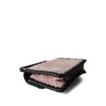 Pink/White Tweed Calfskin Braided My Own Frame Flap Bag Mini LGHW - Image 5
