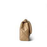23P Gold Lambskin Quilted Mini Sweetheart Single Flap Bag Aged GHW - Image 6