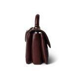 21B Burgundy Lambskin Quilted Trendy CC Small Light Gold Hardware - Image 7