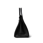 Birkin 30 Noir Ostrich Rose Gold Plated Z Stamp - Image 5