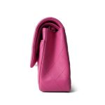Pink Lambskin Quilted Classic Flap Medium Silver Hardware - Image 12