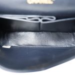 Navy Lambskin Quilted Classic Flap Small Gold Hardware - Image 13