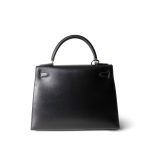 Kelly Sellier 28 Black Box Calfskin Gold Plated [A] Stamp - Image 11
