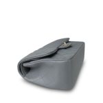 20C Grey Caviar Quilted Jumbo Classic Flap Light Gold Hardware - Image 5