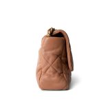 22S Caramel Quilted Large 19 Flap Mixed Hardware - Image 5