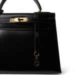 Kelly Sellier 28 Black Box Calfskin Gold Plated (L) Stamp - Image 3