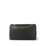 Dark Green/Khaki Lambskin Quilted Border Single Flap Gold Hardware - Image 4