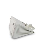 Birkin 25 White Epsom Palladium Plated [K] Stamp - Image 8