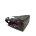 25A Metallic Brown Calfskin Quilted Nano Kelly Shopper Aged Gold Hardware - Image 13