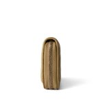 Green Yellow Moss Caviar Quilted Classic Zip Coin Purse - Image 4