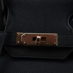 Birkin 30 Noir Togo Rose Gold Plated Hardware Y Stamp - Image 6