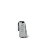 Silver Metallic Lambskin Chanel Symbol Embossed Rectangular Single Flap Ruthenium Hardware - Image 3