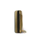Gold/Black/Bronze Ombré Calfskin Vanity Case - Image 2