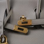 Birkin 25 Gris Asphalt Taurillon Novillo Gold Plated Y Stamp - Image 19