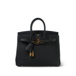 Birkin 25 Noir Togo Gold Plated Z Stamp - Image 7