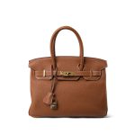 Birkin 30 Gold Veau Togo Gold Plated M Square Stamp