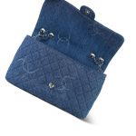 20B Blue Denim Quilted CC Single Flap Jumbo SHW - Image 13