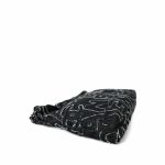 24A Black Denim Chanel Tufted 22 Hobo Bag Small - Image 9