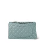 Blue Caviar Quilted Classic Flap Small Silver Hardware - Image 4