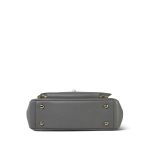 21B Grey Caviar Quilted Business Affinity Medium Flap Light Gold Hardware - Image 12