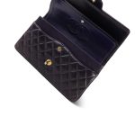 Plum Lambskin Quilted Classic Flap Medium Light Gold Hardware - Image 12