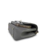 21B Grey Caviar Quilted Business Affinity Medium Flap Light Gold Hardware - Image 5