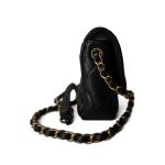 Black Lambskin Quilted Coco Love Flap Bag - Image 4